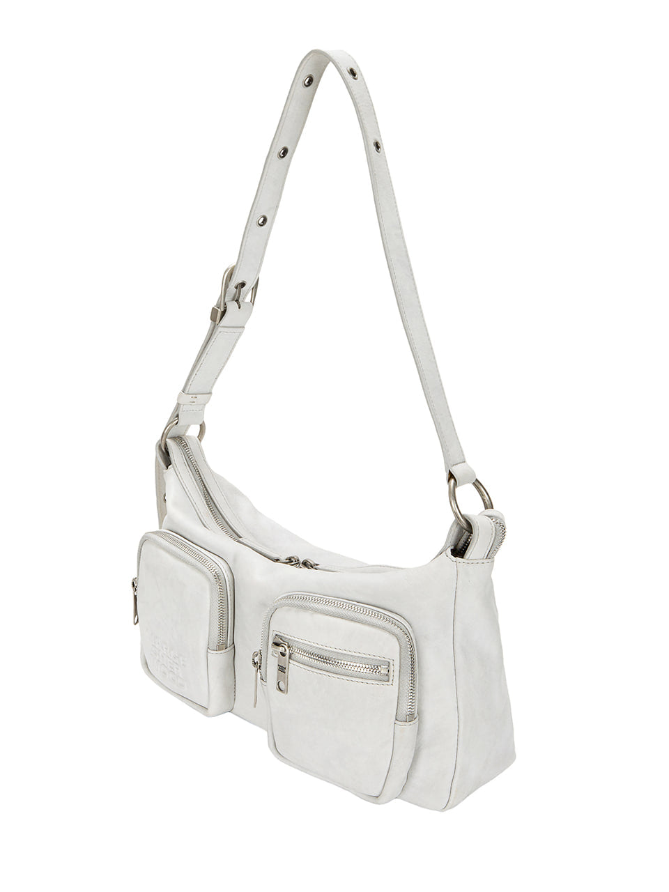 MARGESHERWOOD OUTPOCKET HOBO_cloud two-tone brushed