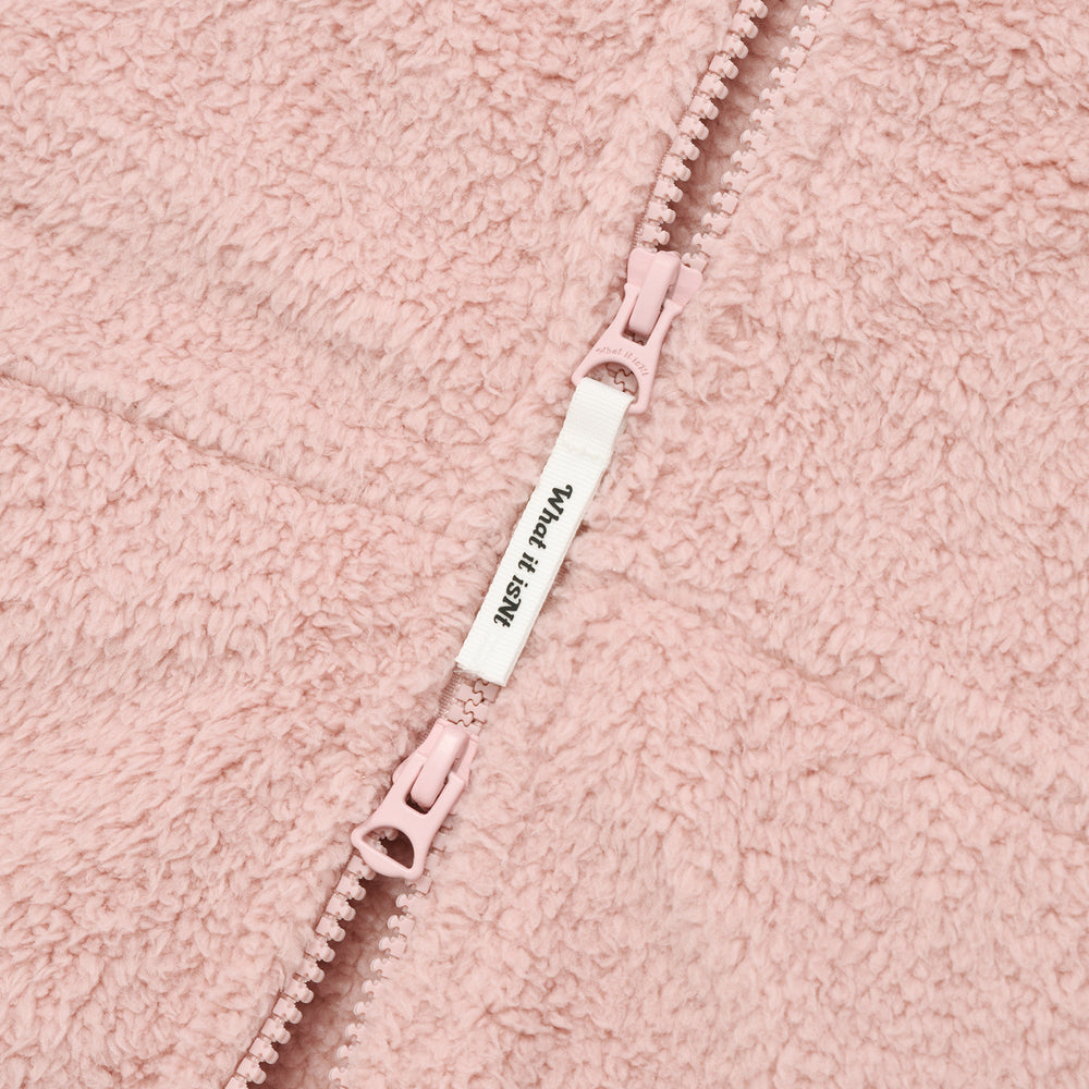 
                  
                    Floriwapen Fleece Hooded Zip-Up Jumper Pink
                  
                