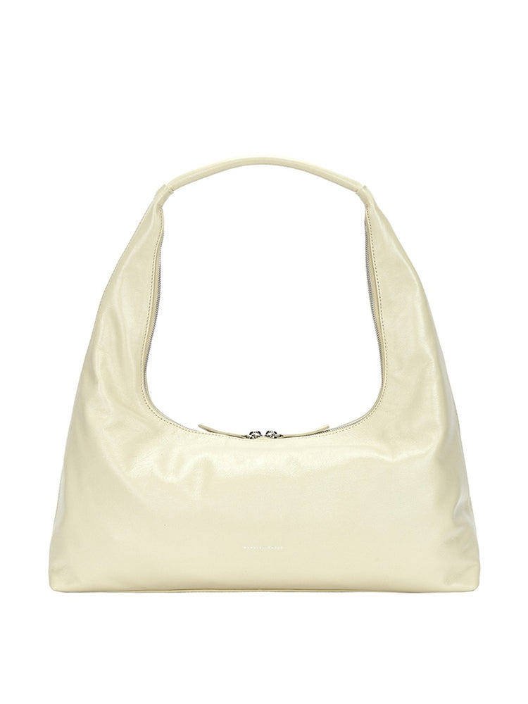 MARGESHERWOOD HOBO LARGE_blond wood glossy plain