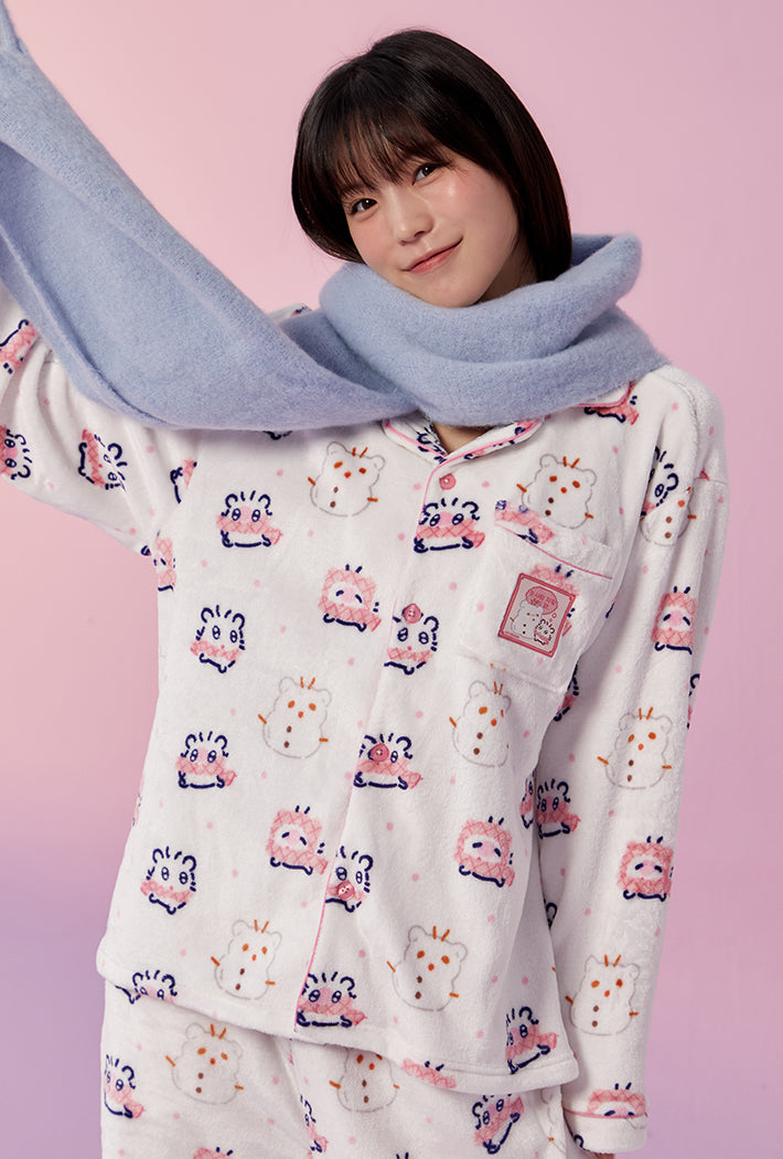 SPAO x Cursed_Hamham Sleeping Pajamas WHITE