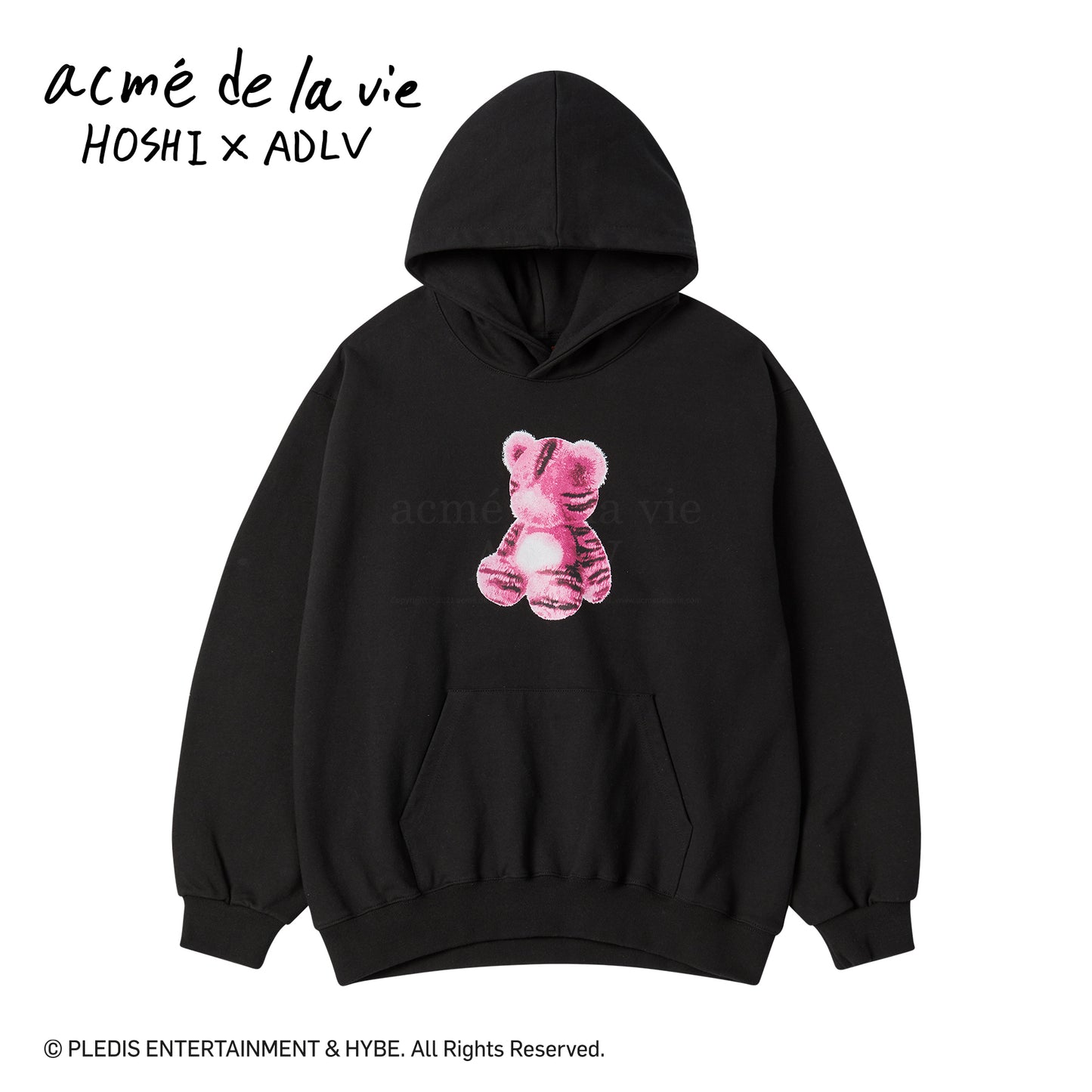 HOSHI X ADLV TIGER FIGURE HOODIE BLACK