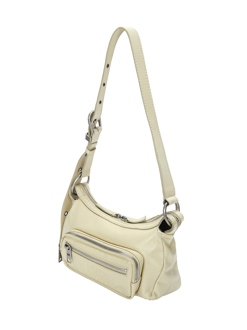 MARGESHERWOOD OUTPOCKET HOBO MINI_blond wood glossy plain