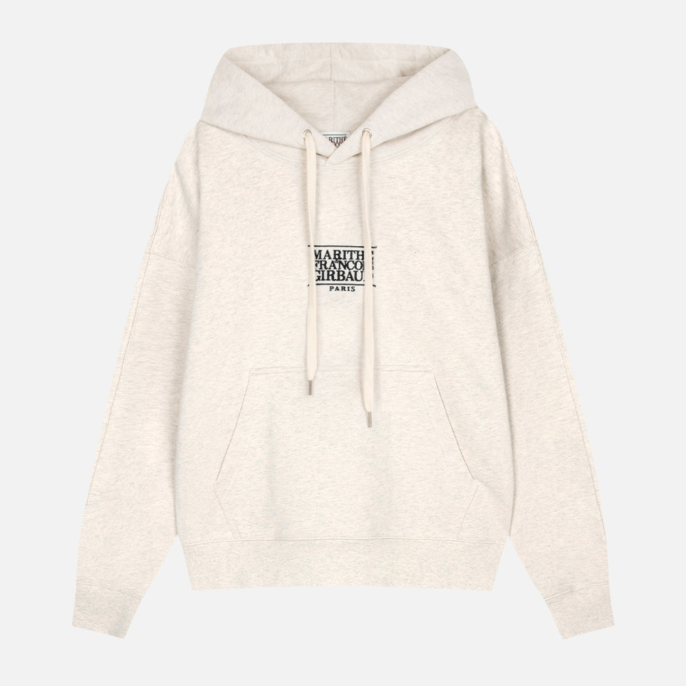 MARITHÉ NEW CLASSIC LOGO HOODIE OATMEAL