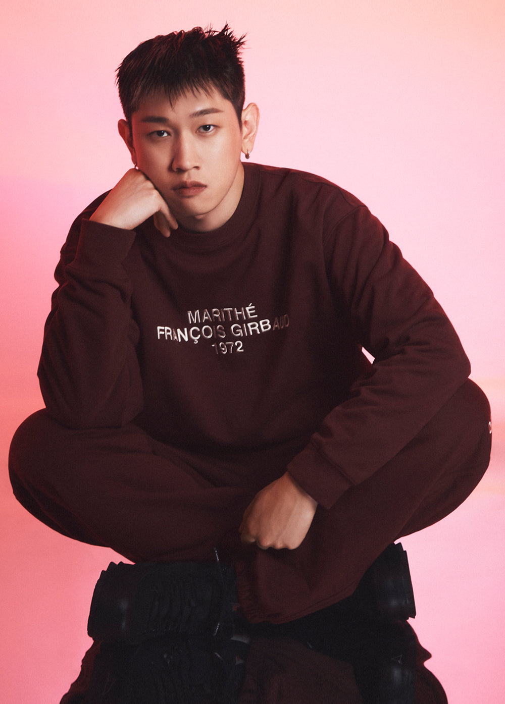 MARITHÉ LETTERING LOGO SWEATSHIRT