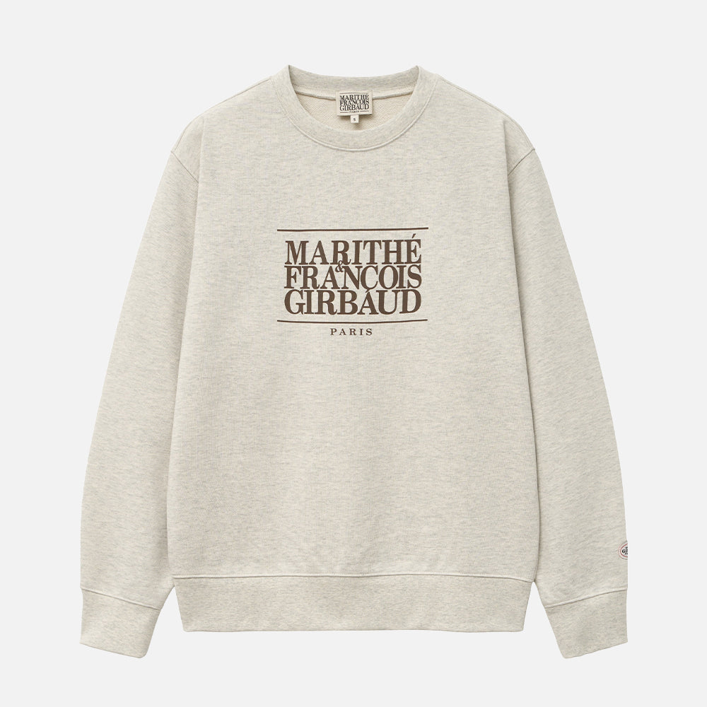 MARITHÉ CLASSIC LOGO SWEATSHIRT OATMEAL