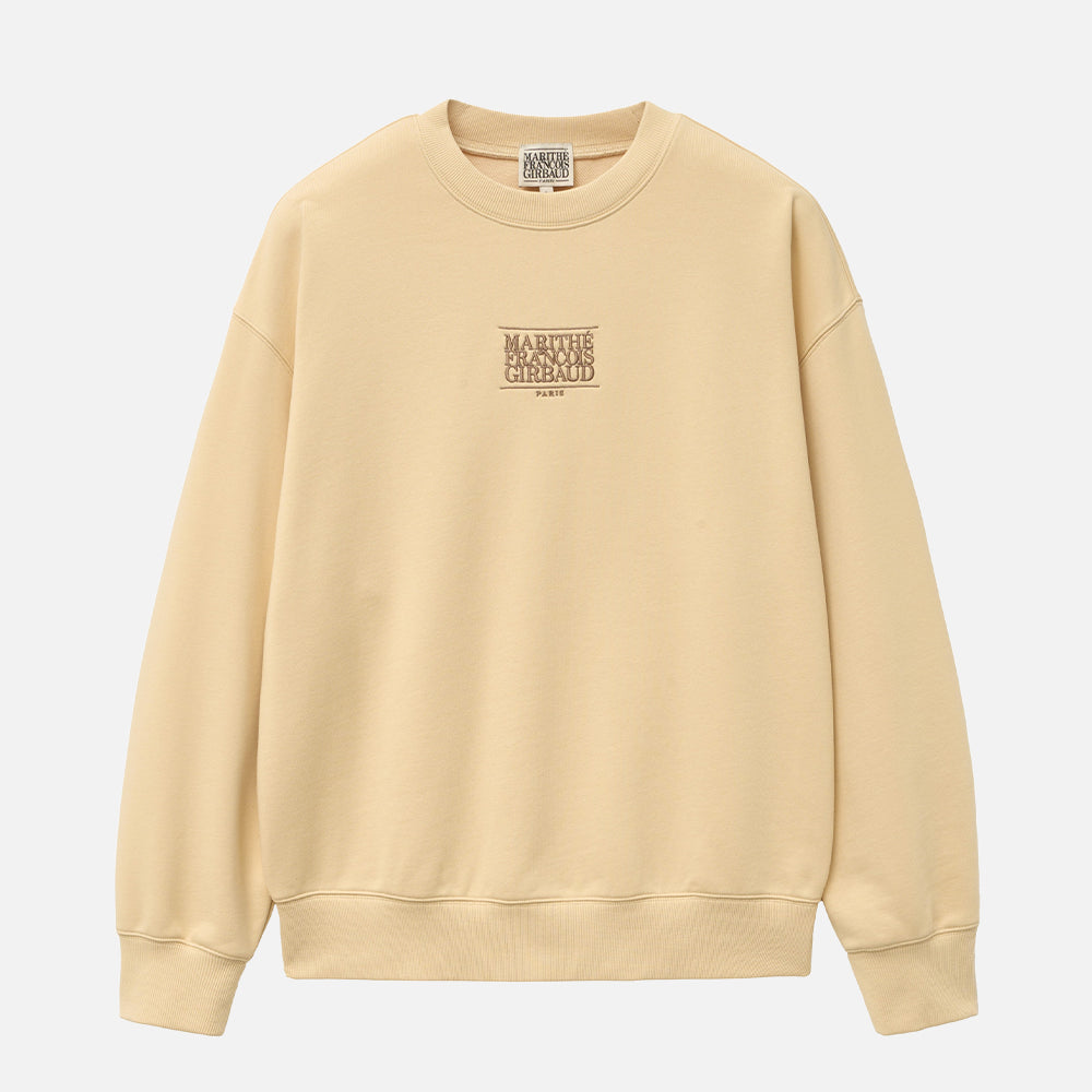 MARITHÉ NEW CLASSIC LOGO SWEATSHIRT BUTTER