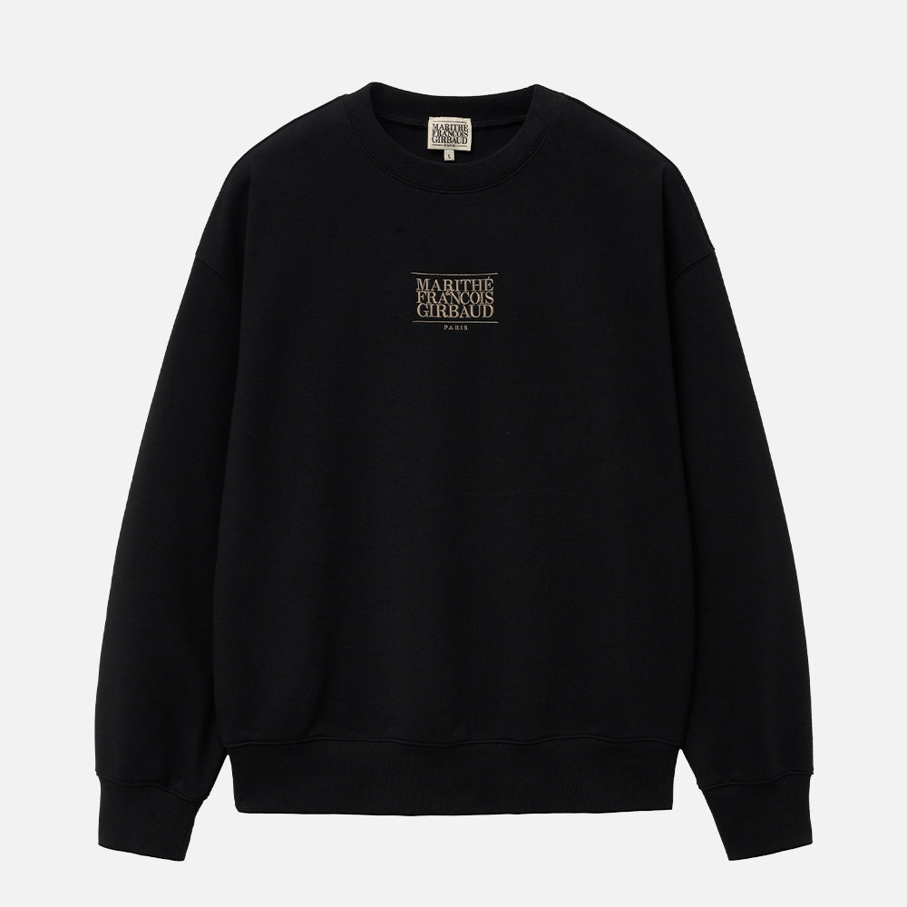 MARITHÉ NEW CLASSIC LOGO SWEATSHIRT BLACK