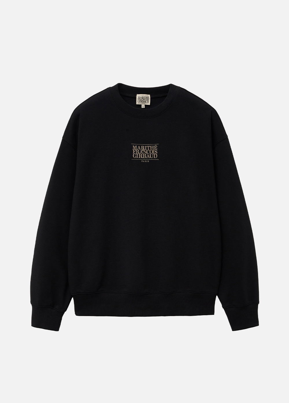 MARITHÉ NEW CLASSIC LOGO SWEATSHIRT BLACK