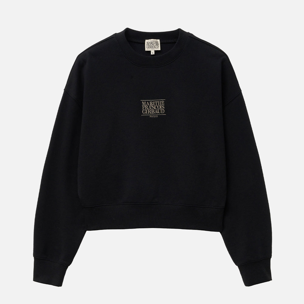 MARITHÉ W NEW CLASSIC LOGO SWEATSHIRT BLACK