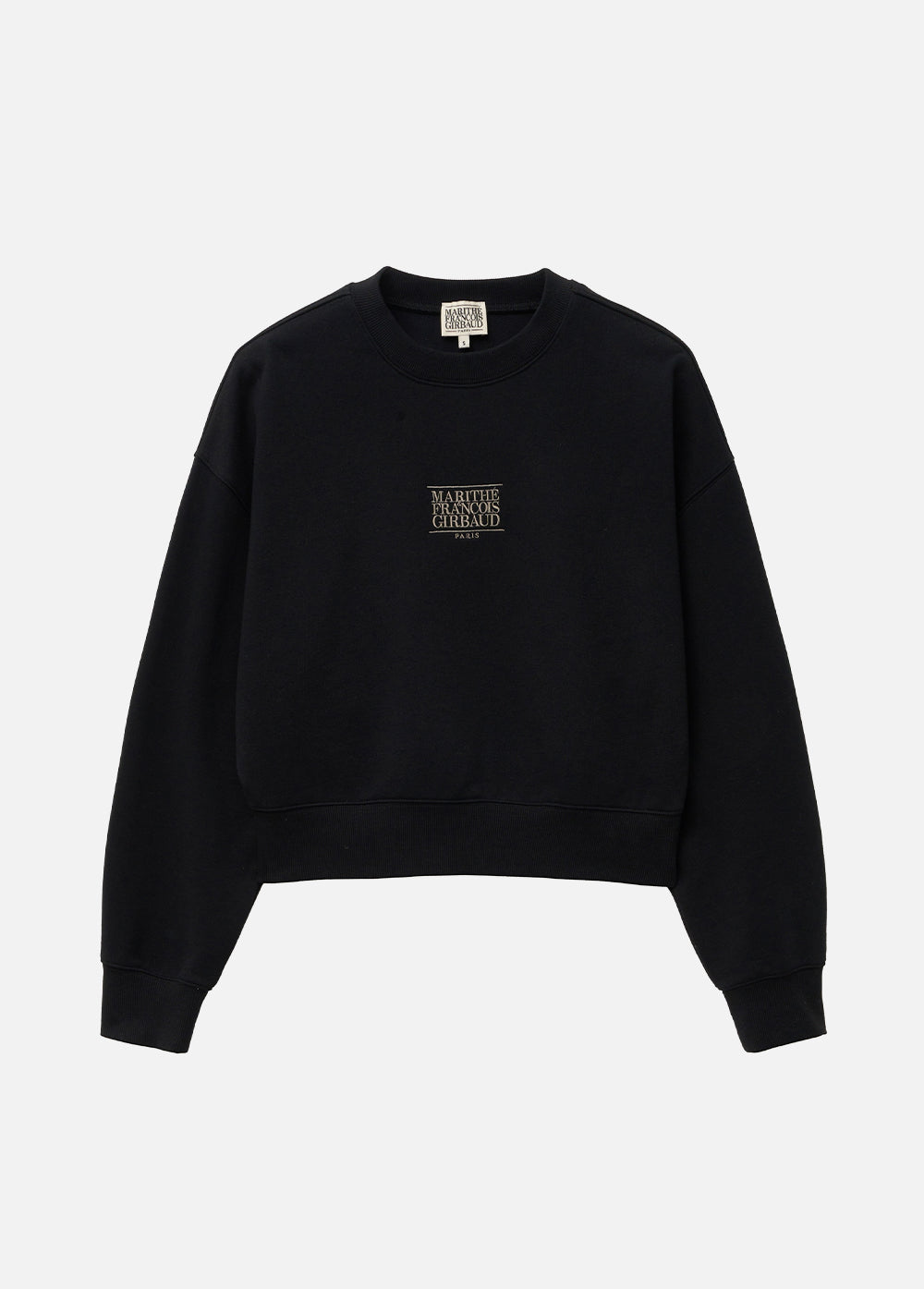 MARITHÉ W NEW CLASSIC LOGO SWEATSHIRT BLACK